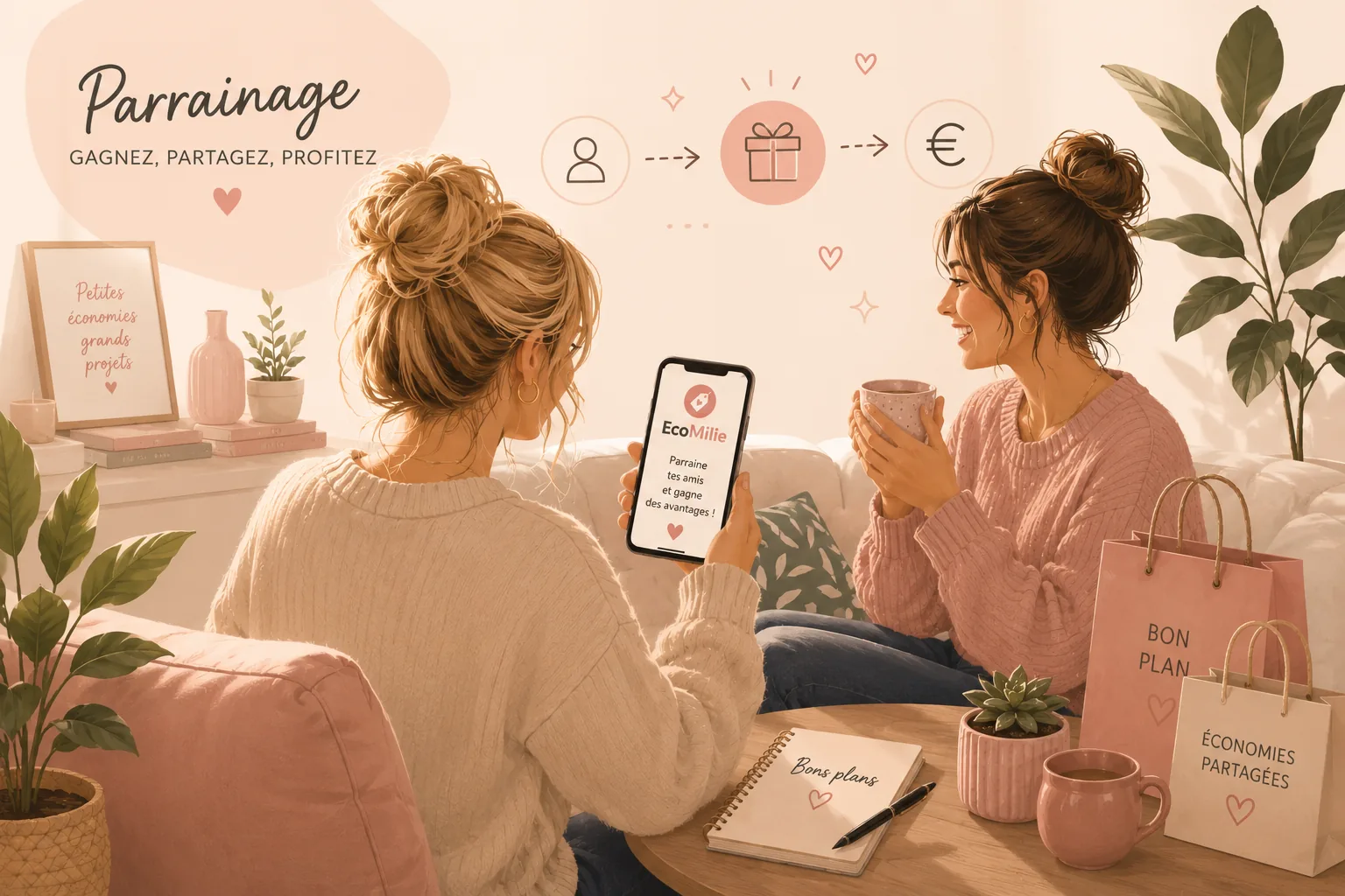Illustration EcoMilie sur le parrainage